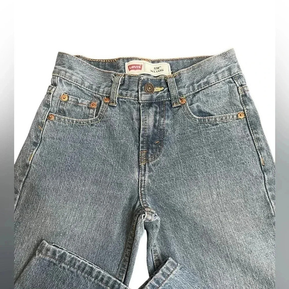 Levi’s 550 Relaxed Fit 100% Cotton Boy’s Denim Jeans Size 10 Slim 23W X 25L - Picture 3 of 11
